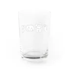 自由のいろいろいぬたち Water Glass :back