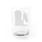東屋猫人のショップのヘビースモーカーな人 Water Glass :back