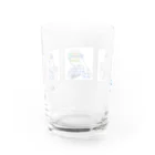 (株)大島牛乳(伊豆大島)のあんこさんと大島牛乳商品(ロゴ入り) Water Glass :back