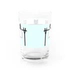 猫部のねこ　pokenyan5　黒猫　ロシアンブルー　ハチワレ　サバトラ　三毛猫 Water Glass :back