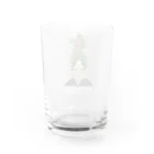 Bhen Boxのまげ盛りの翁　白Ver Water Glass :back