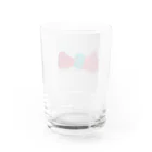 ねこの森でお散歩のキラキラ立体リボン Water Glass :back