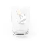 LalaHangeulの「パンだ」とつぶやく子パンダ Water Glass :back