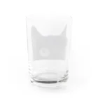 nya nya*のドアップねこ Water Glass :back