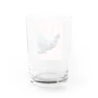 ぽぽこ🐰SHOPのくしくしバニラたん. ハートver Water Glass :back