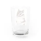 シマリス部　のシマリスさんお手手ギュッ Water Glass :back