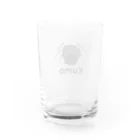 MrKShirtsのKumo (クモ) 色デザイン Water Glass :back