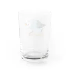 くだらないみち商店のセキセイインコのPちゃん 泣 Water Glass :back