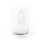 MrKShirtsのPengin (ペンギン) 黒デザイン グラス反対面