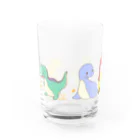 るぴの雑貨屋の恐竜くんとるぴさんグラス Water Glass :back