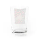 日本画家 加藤 由利子の花椿 Water Glass :back