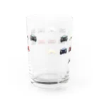 ふじのむちむちカー Water Glass :back