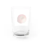 プロフィール内のサイト様もお願いいたしますのりんご リンゴ  水彩画 水彩 アート 絵 イラスト Water Glass :back