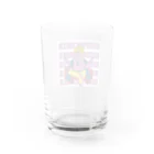 Biliのピンクの象がみえる Water Glass :back