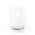 Miiiさんのマヌルネコ ウッサ氏 Water Glass :back