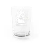 イラスト MONYAAT のねことネズミと例のチーズB Water Glass :back