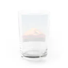 宗ノ介デザインの赤富士プリントアイテム Water Glass :back