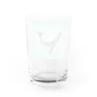 仁音-ninon-絵言葉のクジラの結ちゃん Water Glass :back