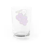 きくのらくがきのぶどうときく Water Glass :back