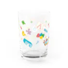 はるかんぼ｜イラストレーターのGOGO ゆくよ Water Glass :back