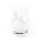 Lily bird（リリーバード）の餅つき文鳥ず Water Glass :back