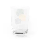noe_to_meg (ノエとめぐ)の北欧テキスタイル風【縦A 】× golden retriever Water Glass :back
