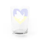 LalaHangeulのPray For Peace ウクライナ応援 Water Glass :back
