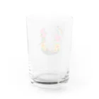 besitos ウクライナ支援の"U for Ukraine"　ウクライナ支援 Water Glass :back