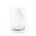 masumi maedaの寄り添う　ウロコインコ　 Water Glass :back