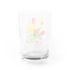 Hanamusubi001の水彩画風チュウリップ Water Glass :back