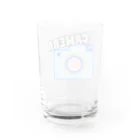 charlolのcamera ブルー Water Glass :back