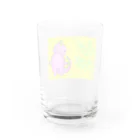 スマホ絵師 ほそゆか【公式ッ】のぴんきぃざうるす ぴんくちゃん Water Glass :back