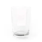 R’sのピンクのチューリップ Water Glass :back