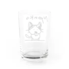 ペコりんショップのにゃんこ Water Glass :back