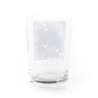 レイママショップのバタフライキャット Water Glass :back