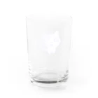 るぅちゃんのツギハギぬいぐるみねこ Water Glass :back