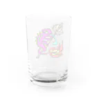 Feather stick-フェザースティック-のフェザースティック【Feather stick】カメレオンロゴ Water Glass :back