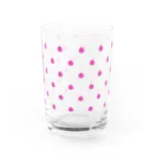 CHOSANAのドット よく見るともも Water Glass :back