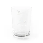 デザイン堂しまえながの恋するシマエナガ(ブルー) Water Glass :back