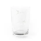 デザイン堂しまえながの恋するシマエナガ(ピンク) Water Glass :back