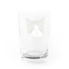 みきぞーん｜保護猫 ミッキー画伯と肉球とおともだちのhachio Water Glass :back