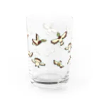 ari designの鳥！トリ！とり！（山盛りバージョン） Water Glass :back