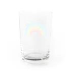 こん⚡の虹のグラス Water Glass :back