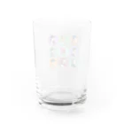 Teen's shopのTeen's collection キャラ9人 丸デザイン Water Glass :back