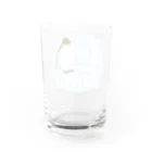 スマイルスタイルの我こそはオウサマ(ペンギン)アイスブルー Water Glass :back