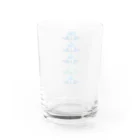 BeArtSuzumaruのぺたんこアオカケス縦 Water Glass :back