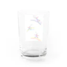 空、翔ブ、ペンギン。の「虹」グラス Water Glass :back