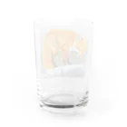 アラスカ野生動物画家きむらけいの赤狐 Water Glass :back