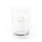 noraneko_storeのお買い物猫 Water Glass :back