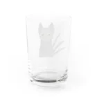 うさりんごの黒猫のクロア Water Glass :back